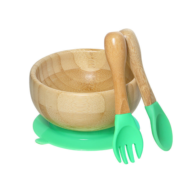 Bamboo Baby Strong Suction Sucker Bowl Learn To Eat